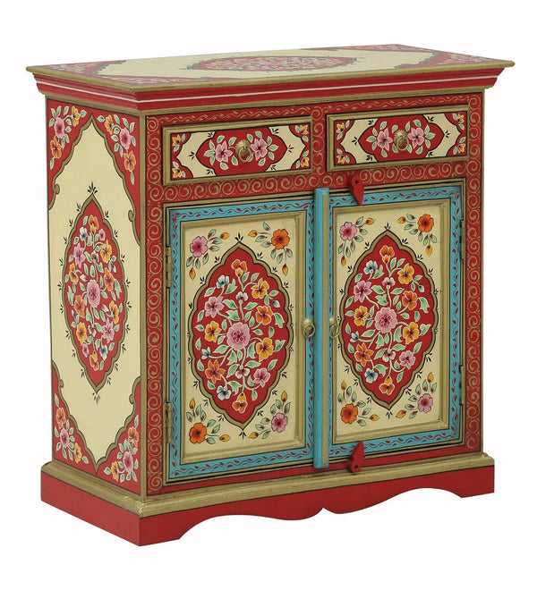 Udaipur Wooden Handpainted Console & Side Table - D'DASS Store