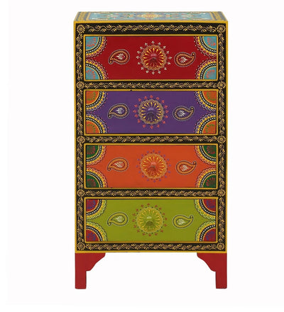 Mahrani Wooden Handpainted Console & Side Table - D'DASS Store