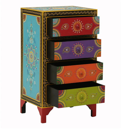 Mahrani Wooden Handpainted Console & Side Table - D'DASS Store