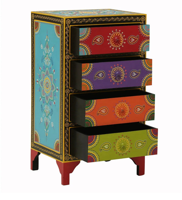 Mahrani Wooden Handpainted Console & Side Table - D'DASS Store