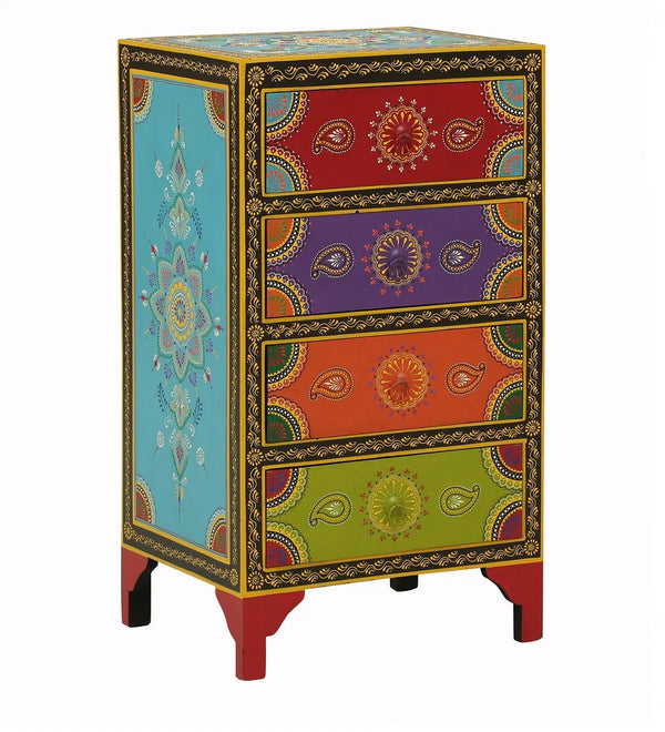 Mahrani Wooden Handpainted Console & Side Table - D'DASS Store