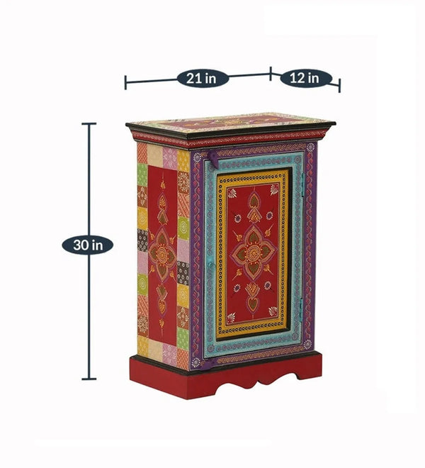 Regal Wooden Handpainted Console & Side Table - D'DASS Store