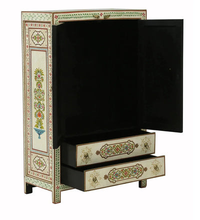 Almora Wooden HandPainted Wardrobe & Almirah - D'DASS Store