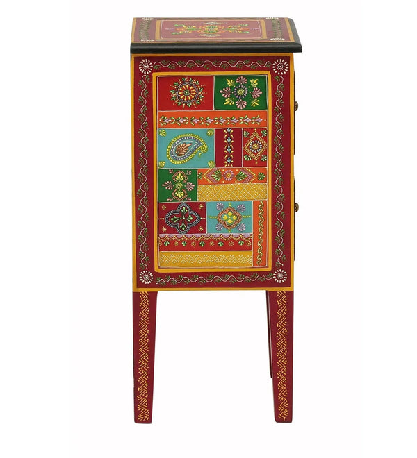 Marwar Wooden Handpainted Console & Side Table - D'DASS Store