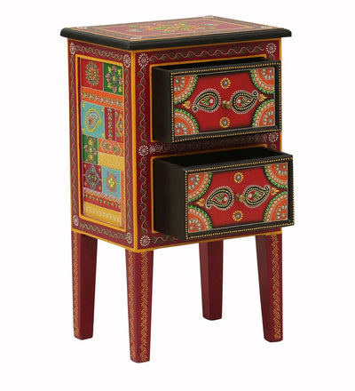 Marwar Wooden Handpainted Console & Side Table - D'DASS Store