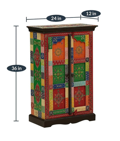 Pokaran Wooden Handpainted Console & Side Table - D'DASS Store