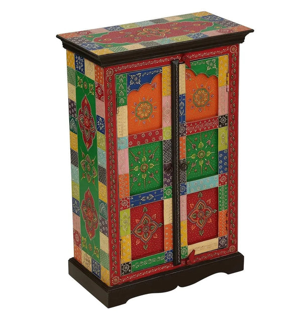 Pokaran Wooden Handpainted Console & Side Table - D'DASS Store
