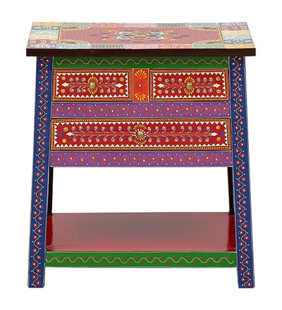 Amer Wooden Handpainted Console & Side Table - D'DASS Store