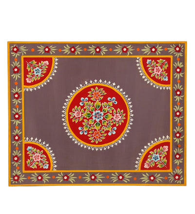 Rangrej Wooden Handpainted Console & Side Table - D'DASS Store