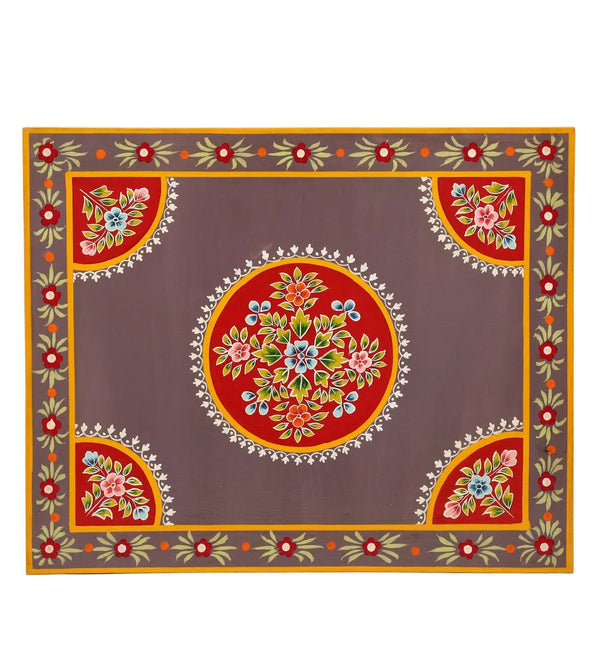 Rangrej Wooden Handpainted Console & Side Table - D'DASS Store