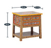 Rangrej Wooden Handpainted Console & Side Table - D'DASS Store