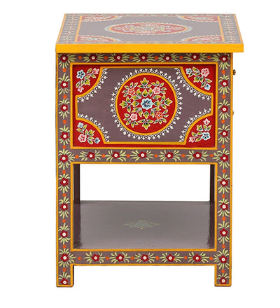 Rangrej Wooden Handpainted Console & Side Table - D'DASS Store