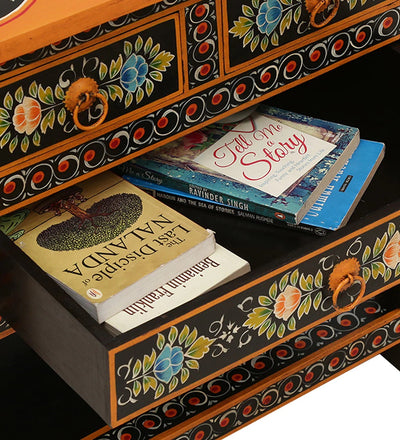 Churu Wooden Handpainted Console & Side Table - D'DASS Store