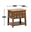 Churu Wooden Handpainted Console & Side Table - D'DASS Store
