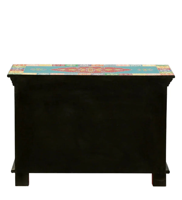 Mandakini Wooden Handpainted Console & Side Table - D'DASS Store