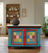 Mandakini Wooden Handpainted Console & Side Table