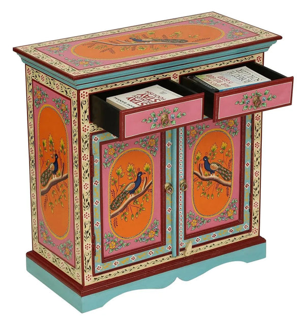 Kesar Wooden Handpainted Console & Side Table - D'DASS Store
