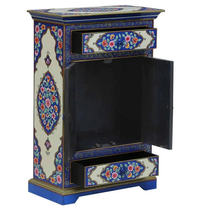 Blueberry Wooden Handpainted Console & Side Table - D'DASS Store