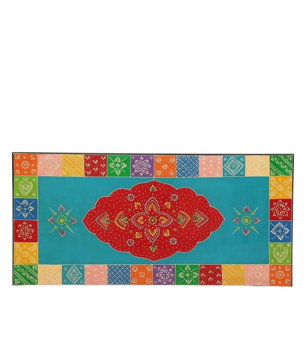 Mandakini Wooden Handpainted Console & Side Table - D'DASS Store