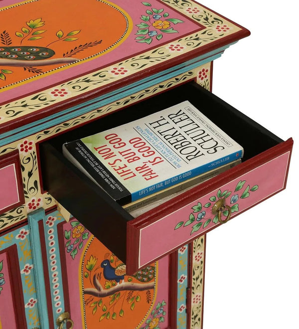Kesar Wooden Handpainted Console & Side Table - D'DASS Store