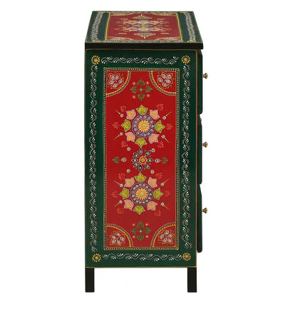 Lalgarh Wooden Handpainted Console & Side Table - D'DASS Store