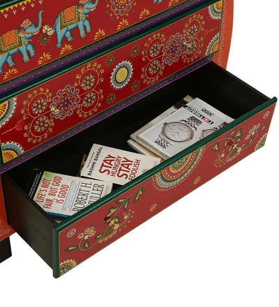 Lalgarh Wooden Handpainted Console & Side Table - D'DASS Store