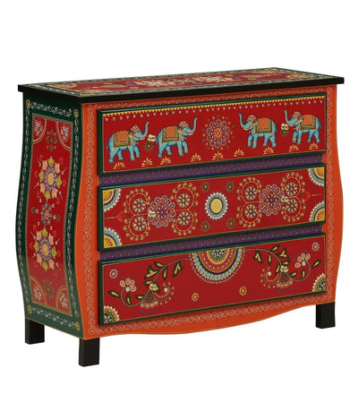 Lalgarh Wooden Handpainted Console & Side Table - D'DASS Store