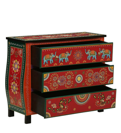 Lalgarh Wooden Handpainted Console & Side Table - D'DASS Store