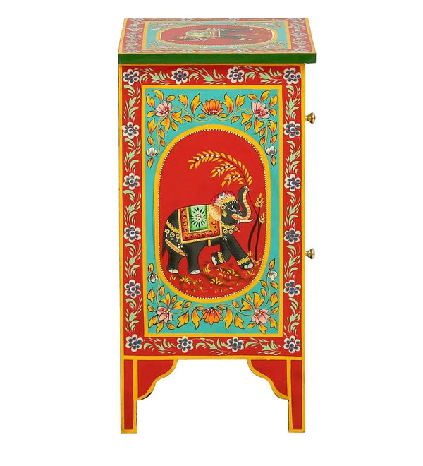 Bhagya Wooden Handpainted Console & Side Table - D'DASS Store
