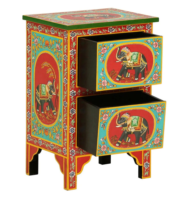 Bhagya Wooden Handpainted Console & Side Table - D'DASS Store