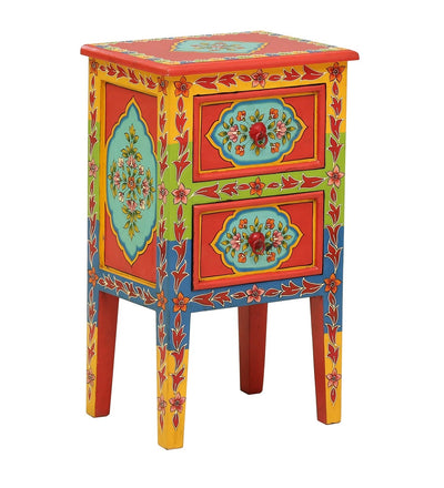 Vrinda Wooden Handpainted Console & Side Table - D'DASS Store