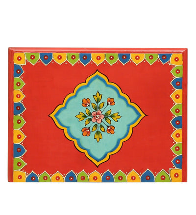 Vrinda Wooden Handpainted Console & Side Table - D'DASS Store