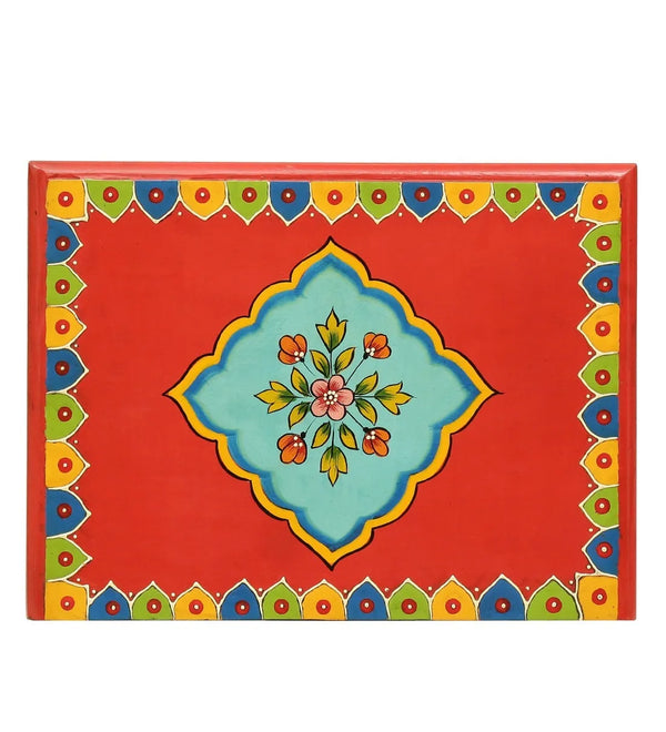 Vrinda Wooden Handpainted Console & Side Table - D'DASS Store