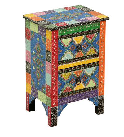 Bikaner Wooden Handpainted Console & Side Table - D'DASS Store