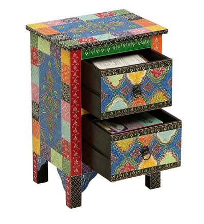 Bikaner Wooden Handpainted Console & Side Table - D'DASS Store