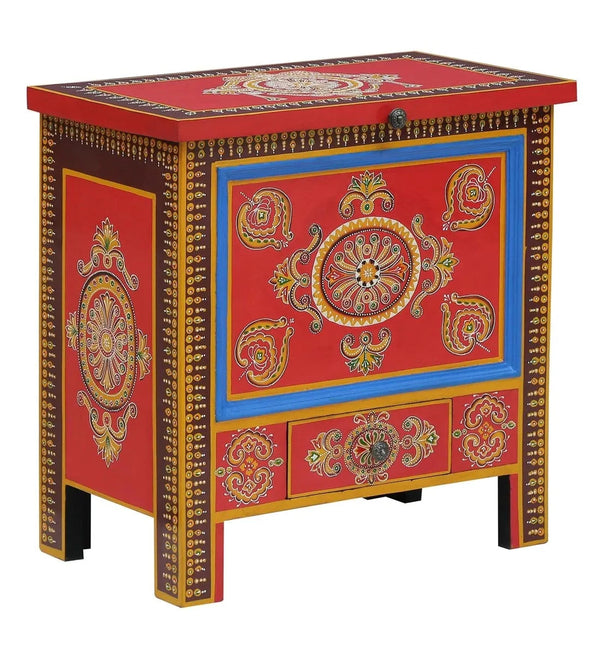 Bella Wooden Handpainted Console & Side Table - D'DASS Store