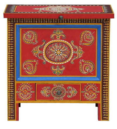 Bella Wooden Handpainted Console & Side Table - D'DASS Store