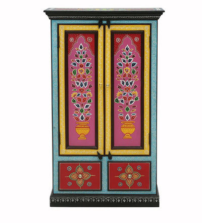 Mysore Wooden HandPainted Wardrobe & Almirah - D'DASS Store