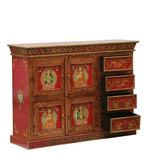 Redfort Wooden Handpainted Console & Side Table - D'DASS Store