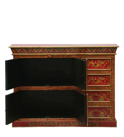 Redfort Wooden Handpainted Console & Side Table - D'DASS Store