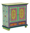 Bluecity Wooden Handpainted Console & Side Table