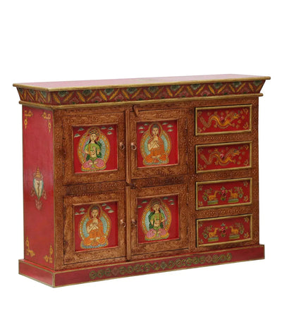 Redfort Wooden Handpainted Console & Side Table - D'DASS Store