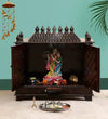 Sheesham MDF White Wooden Pooja Temple Pooja Mandap For Office