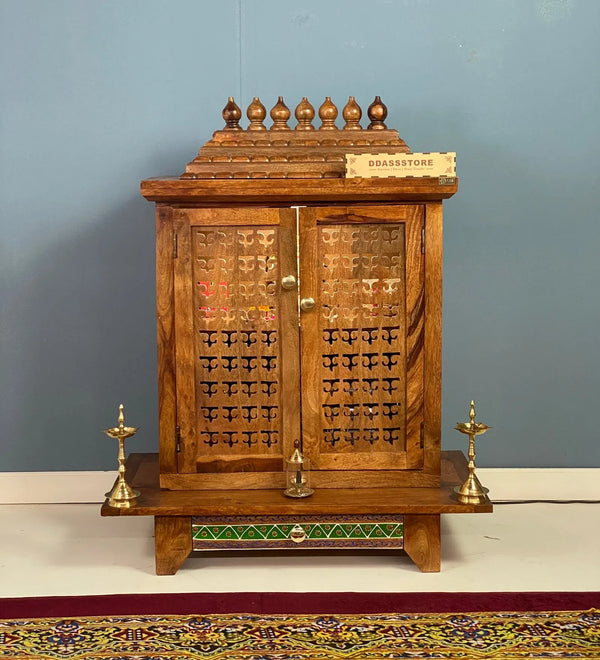 Solid Sheesham Wooden Home Temple & Mandap for Home & Office