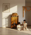 Solid Sheesham Wooden Pooja Mandir & Mandapam with Gopuram | DDASSMANDAP119 - D'DASS Store