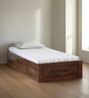 Solid Wood Single & Double Size Storage Bed