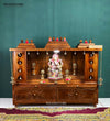 South Indian Style Solid Sheesham Wood Pooja Mandap