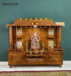 South Indian Style Solid Sheesham Wood Pooja Mandapam