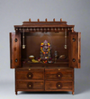 South Indian Style Solid Sheesham Wood Pooja Mandapam