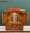 South Indian Style Solid Sheesham Wood Pooja Mandapam